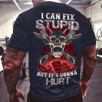 Модная мужская футболка с 3d принтом ужасов и черепом, летняя классическая повседневная мужская футболка с круглым вырезом и коротким рукавом, свободные топы большого размера, футболка мужская одежда S