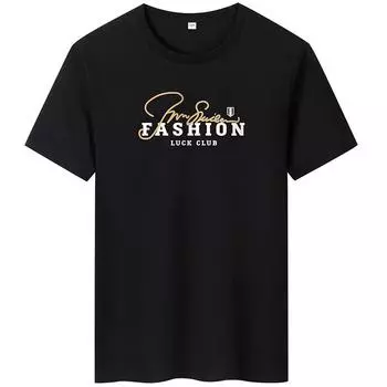 Модная мужская футболка с короткими рукавами и круглым вырезом, хлопковая футболка S-6XL S