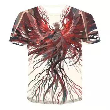 Модная мужская футболка с принтом 3D TREE, быстросохнущая, с коротким рукавом, летняя повседневная мужская одежда, топы, свободная футболка большого размера для мужчин S