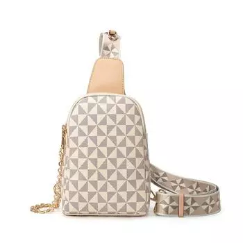 Модная мужская и женская одноплечевая нагрудная сумка с принтом, легкая роскошная текстура, повседневный мужской простой небольшой рюкзак