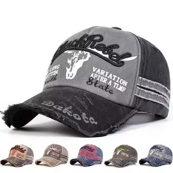 Модная мужская кепка с вышитыми буквами для спорта на открытом воздухе, для путешествий, бейсбольная кепка для женщин, кепки в стиле хип-хоп, дизайнерские шляпы, шляпа с дырками, выстиранная кепка серый