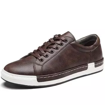 Модная мужская кожаная повседневная обувь, мужские кроссовки, осень 2024, брендовая мужская замшевая обувь, удобная плоская мужская обувь Zapatillas Hombre 38