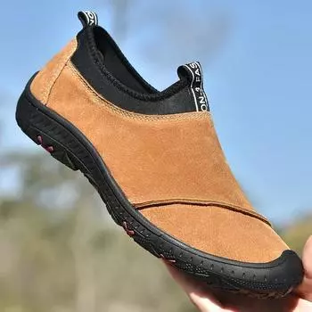 Модная мужская кожаная повседневная обувь, роскошные дышащие туфли для вождения, противоскользящие, для ходьбы, спортивные, с плоской подошвой, для альпинизма, для мужчин 38 чёрный
