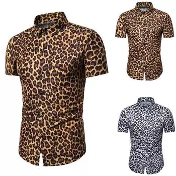 Модная мужская летняя повседневная классическая рубашка, мужские рубашки с коротким рукавом, топы, футболки M жёлтый