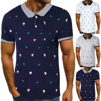 Модная мужская летняя повседневная тонкая футболка с коротким рукавом, верхняя блузка XXXL серый