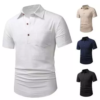 Модная мужская летняя приталенная удобная полосатая трикотажная рубашка XXL чёрный