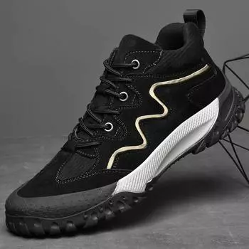 Модная мужская обувь 2024 года из натуральной кожи для мужчин, ботильоны, высококачественные деловые прогулочные туфли на шнуровке, мужская удобная походная обувь 38