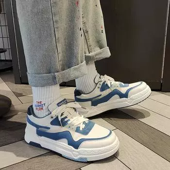 Модная мужская обувь 2024 года, весна, новые корейские модные кроссовки, универсальные спортивные повседневные модные туфли 39 хаки