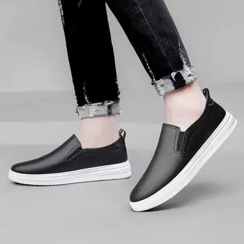 Модная мужская обувь для активного отдыха из натуральной кожи, мужские мокасины ручной работы, универсальная мужская повседневная обувь, ажурные мужские туфли без застежек для ходьбы 36