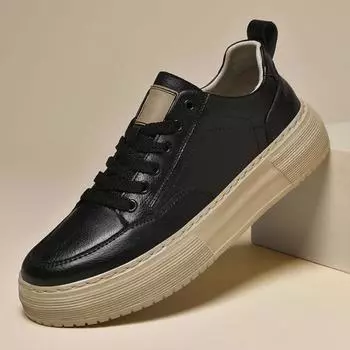 Модная мужская обувь из натуральной кожи 2025 года, дизайнерские белые удобные кроссовки для ходьбы на шнуровке, деловые белые кроссовки для активного отдыха Zapatos Para Hombre 38 белый