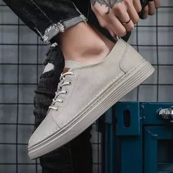 Модная мужская обувь из натуральной кожи, мужская повседневная обувь, модные кроссовки, дизайнерская обувь, удобные мужские туфли на плоской подошве, нескользящие, на шнуровке, однотонные броги 36