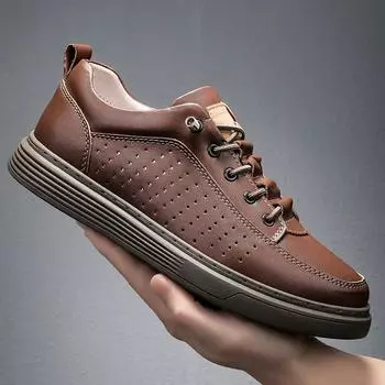 Модная мужская обувь из натуральной кожи, высококачественные кроссовки для мужчин, итальянская деловая повседневная обувь ручной работы, обувь для занятий спортом на открытом воздухе, обувь для скейтбординга 37