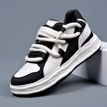 Модная мужская обувь класса люкс, удобная, на шнуровке, нескользящая, повседневная обувь для мужчин, кроссовки из Италии, кроссовки для бега, вулканизированные, теннисные, мужские 38 чёрный
