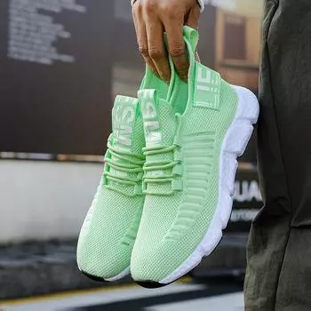 Модная мужская обувь, кроссовки 2024 года, легкая сетчатая дышащая летняя обувь на платформе для бега на открытом воздухе, вулканизированная обувь 44