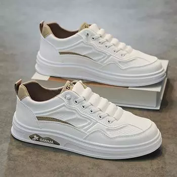 Модная мужская обувь, летнее новое поступление, уличный стиль, повседневная, модная, универсальная, белая обувь, толстая подошва, пластиковый верх 39
