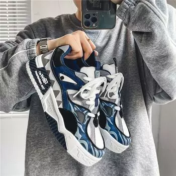 Модная мужская обувь, летний тренд, универсальная спортивная и любительская обувь для серфинга, нишевый дизайн, молодежная модная обувь на толстой подошве 39