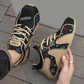 Модная мужская обувь, летняя нишевая дизайнерская обувь Guochao, молодежная мода, универсальная повседневная спортивная обувь, увеличивающая рост 39 хаки
