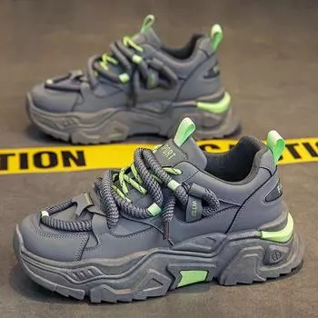 Модная мужская обувь, модные кроссовки на платформе для мужчин, кроссовки на шнуровке, кроссовки из вулканизированной кожи, дизайнерские спортивные кроссовки Zapatillas Hombre 39