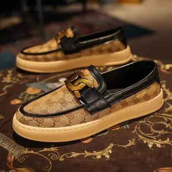 Модная мужская обувь Мужская обувь для мужчин Кроссовки для мужчин Роскошные дизайнерские мокасины на платформе Мужская обувь 38 синий