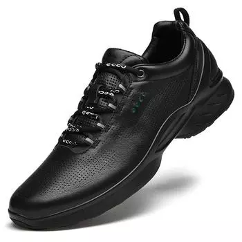 Модная мужская обувь Мужская обувь из искусственной кожи Повседневная обувь на шнуровке Дышащие модные кроссовки 44 чёрный
