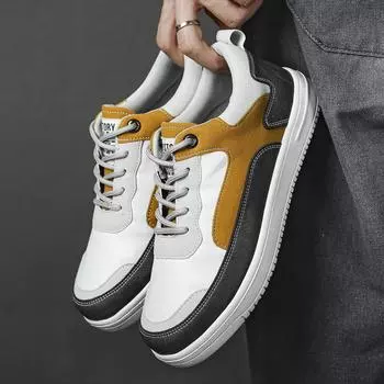 Модная мужская обувь, новые модные кроссовки для мужчин, кожаные туфли, удобная легкая повседневная обувь, обувь для прогулок на открытом воздухе, размер плюс 46 39 белый