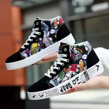 Модная мужская обувь, новые модные высокие кроссовки, мужские повседневные парусиновые туфли для мальчиков, теннисные туфли на шнуровке jm98 35 красный