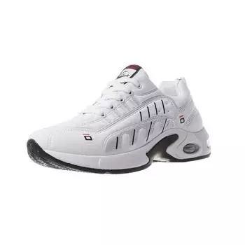 Модная мужская обувь осень и зима новые кожаные мужские спортивные повседневные туфли модные износостойкие амортизирующие беговые мокасины обувь 39 белый