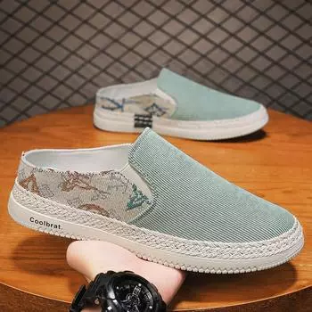 Модная мужская обувь, парусиновые кроссовки, мужская летняя мужская обувь, кроссовки, лоферы без шнуровки, мужские кроссовки на плоской подошве 39 чёрный