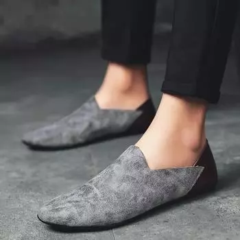 Модная мужская обувь повседневная люксовая марка 2024 мода итальянские мужские мокасины мокасины дышащие туфли-лодочки для мужчин Zapatos Hombre 6.5 бежевый