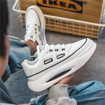 Модная мужская обувь в китайском стиле, весенний тренд, повседневная спортивная обувь, мужская обувь с толстой подошвой Forrest Gump Small White Tide Shoes Daddy Shoes 39 синий