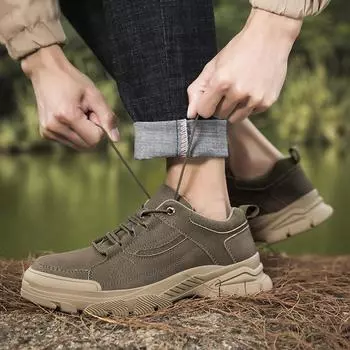 Модная мужская обувь весна осень новые нескользящие рабочие рабочие инструменты обувь повседневная обувь для активного отдыха альпинизм путешествия спортивные мужские кроссовки 38