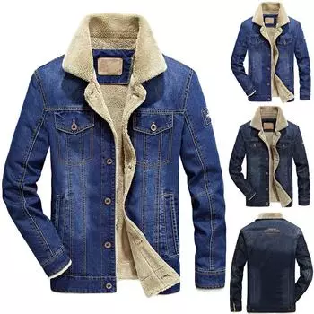 Модная мужская осенне-зимняя карманная джинсовая куртка с капюшоном на пуговицах, верхнее пальто XXL