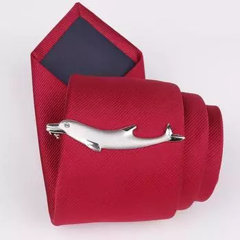 Модная мужская подходящая одежда в мультяшном стиле, металлический зажим для галстука 5*2cm