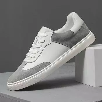 Модная мужская повседневная обувь для отдыха на природе из натуральной кожи, дышащая, удобная мужская обувь 2022 года, новейшие роскошные мужские кроссовки, обувь для скейтбординга 42