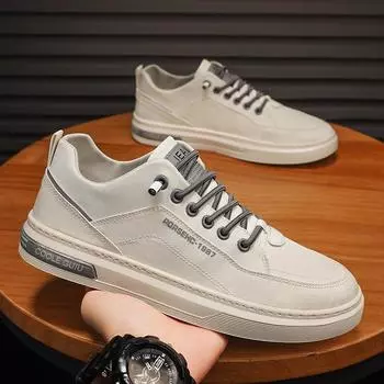 Модная мужская повседневная обувь, дышащие белые кроссовки, модные кроссовки для вождения, ходьбы, тенниса, для мужчин, скейтбординга, балетки 39 серый