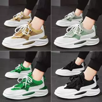 Модная мужская повседневная обувь, кроссовки на толстой подошве, удобная спортивная повседневная обувь на мягкой подошве 39 зелёный