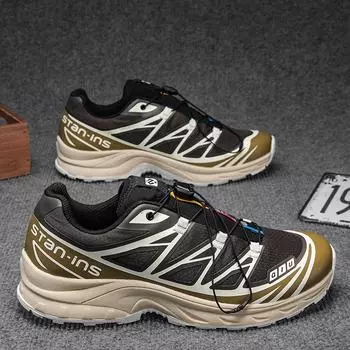 Модная мужская повседневная обувь, легкие кроссовки для бега, дышащая спортивная обувь на шнуровке для мужчин, походные ботинки для активного отдыха, новый продукт 40 белый