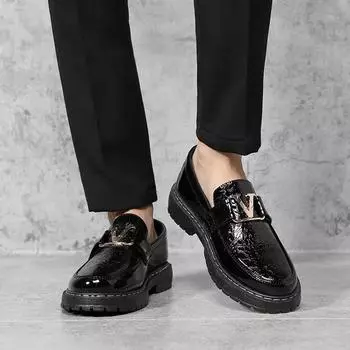 Модная мужская повседневная обувь, мода 2024, кожаные туфли для мужчин, социальная летняя распродажа, обычная классика, оригинальная доставка, бесплатная доставка 38