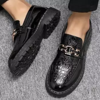 Модная мужская повседневная обувь на платформе, броги, толстая подошва, кожаные туфли для мужчин, классические, оригинальные, высокого качества, модные, обычные, низкая цена на распродаже 38