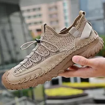 Модная мужская повседневная обувь ручной работы из кожи, кроссовки, обувь для вождения, кожаные мокасины, мужская обувь, горячая распродажа, мокасины, инструментальная обувь 38 чёрный