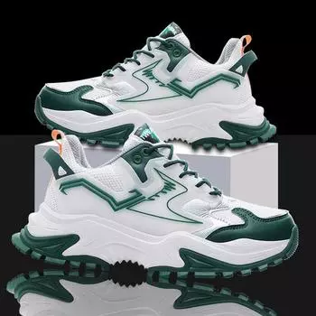 Модная мужская повседневная обувь зимние кроссовки мужские мужские взрослые осенние дышащие модные спортивные туфли кроссовки на платформе Zapatillas Hombre 39 чёрный