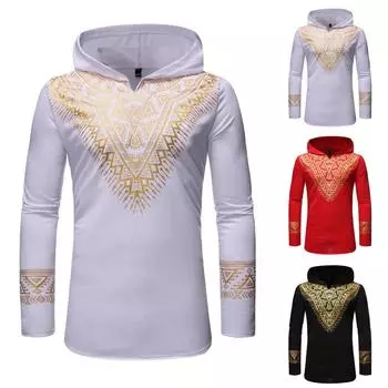 Модная мужская приталенная футболка с принтом и мышцами, повседневная верхняя блузка средней длины L чёрный