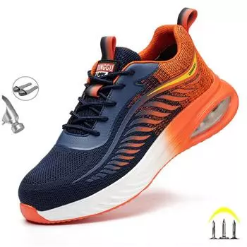 Модная мужская рабочая защитная обувь Staleneus, кроссовки с защитой от проколов, неразрушимые строительные ботинки, легкая мужская обувь 39