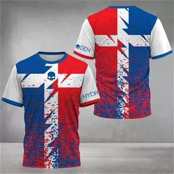 Модная мужская рубашка с принтом 3D Tie-Dye, забавный рисунок черепа, свободная футболка, летние спортивные топы с коротким рукавом и круглым вырезом S