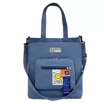 Модная мужская сумка из мультфильма, холщовая сумка через плечо, повседневная сумка-тоут для отдыха, кошелек чёрный