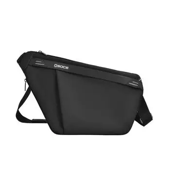 Модная мужская сумка-кошелек на грудь, водонепроницаемая сумка через плечо для мужчин и женщин One Size чёрный