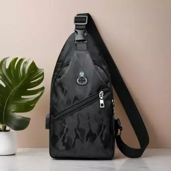 Модная мужская сумка-мессенджер через плечо и грудь – повседневный стиль мотоцикла, корейская версия