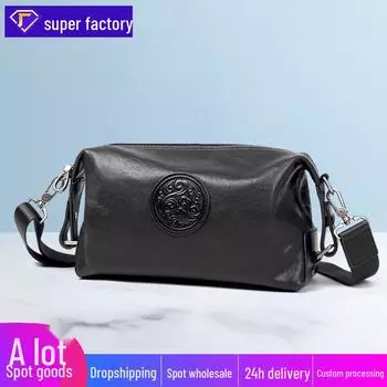 Модная мужская вертикальная сумка-мессенджер из натуральной кожи — вместительная, многофункциональная сумка через плечо с первым слоем из коровьей кожи. size 12 чёрный