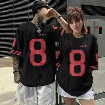 Модная мужская вязаная рубашка 3D цветная цифровая печать мужской парный стиль унисекс рубашка с коротким рукавом XS