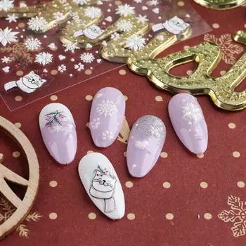 Модная наклейка для дизайна ногтей 5D стереоскопические аксессуары DIY маникюр C